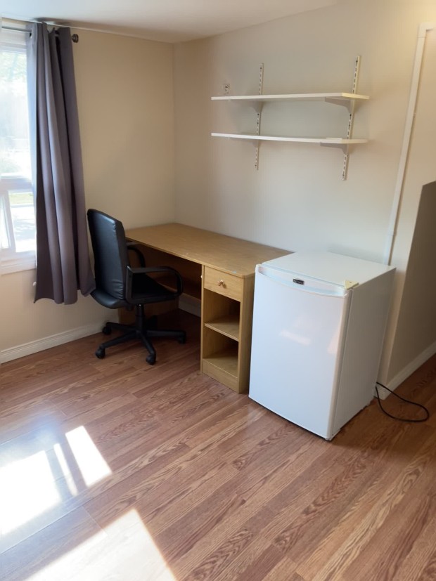 Bedroom with desk